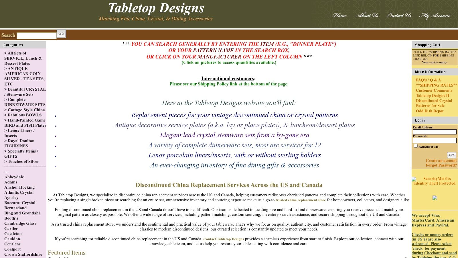 Tabletop Designs