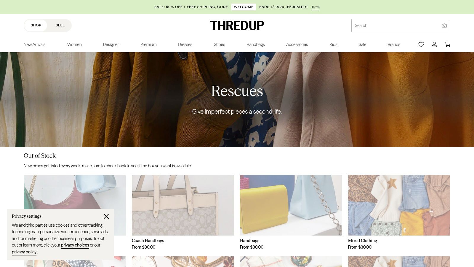 thredUP Rescue Boxes